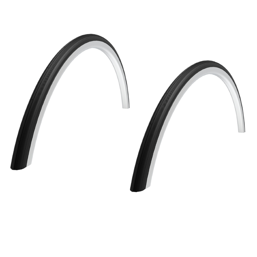 Pair Of 700 X 25c Tan Wall Puncture Resistant Tufo Road Tyres + TUBES